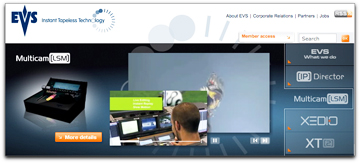 EVS homepage