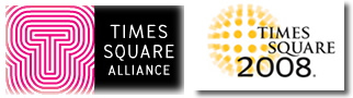 Times Square Alliance + Times Squre 2008 graphics