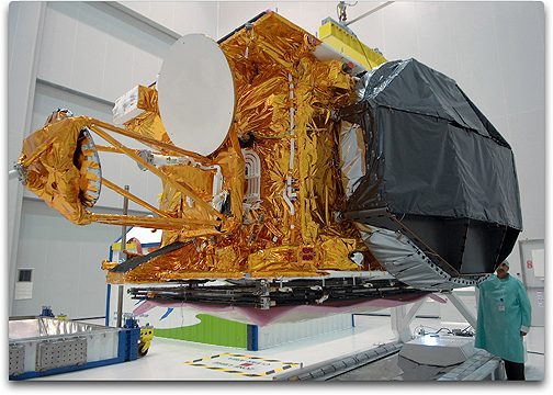 Arianespace W2M satellite unwrapped