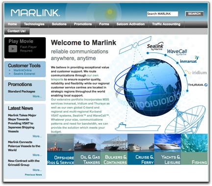 Marlink homepage
