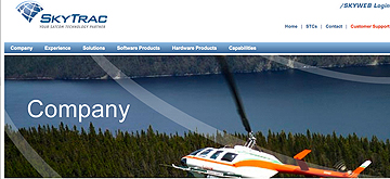 SkyTrac homepage banner