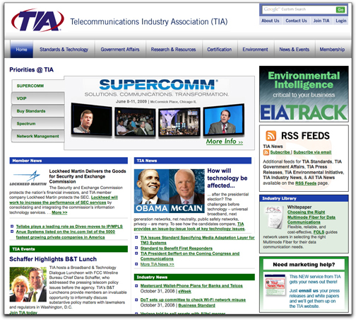 TIA homepage
