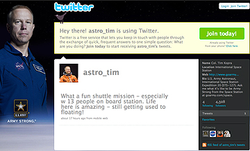 Astronaut twitter