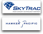 SkyTrac + Hawker Pacific logos