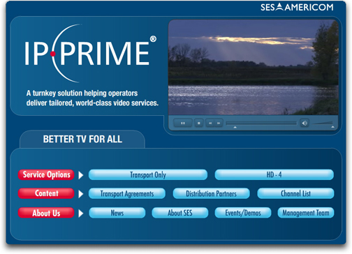 SES AMERICOM'S IP PRIME homepage