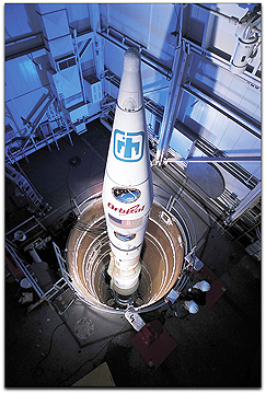 Orbital Sciences' Minotaur II in silo