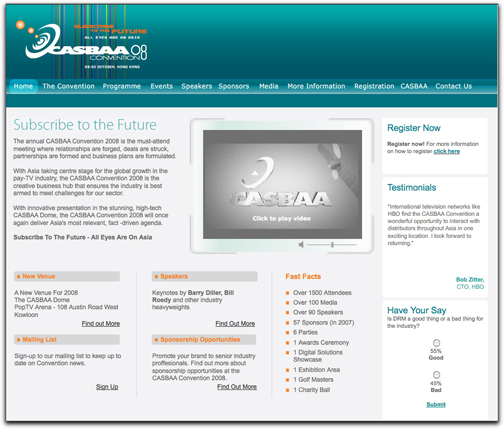 CASBAA homepage