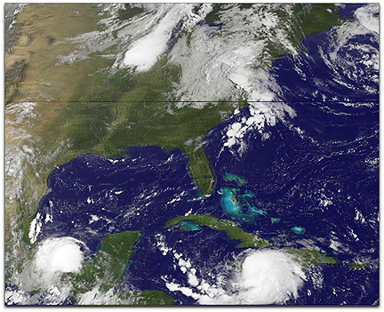 Storm Fay remnants NASA photo