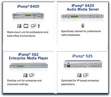 Wegener iPump media servers
