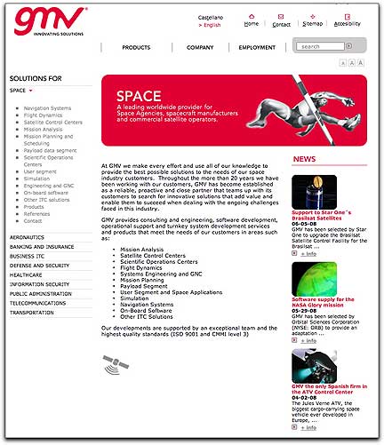 GMV space homepage