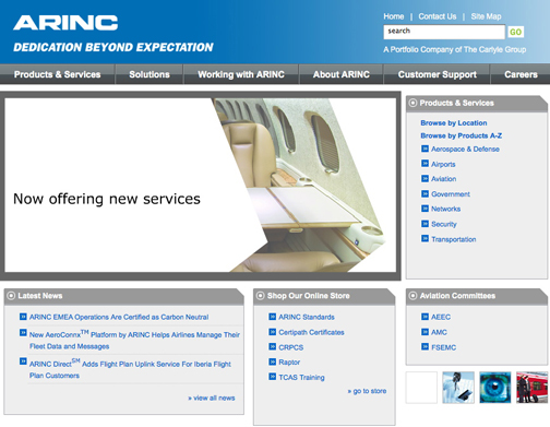 ARINC homepage