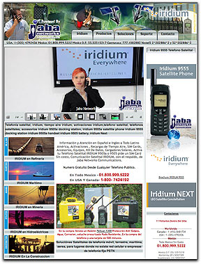 Iridium Mexico homepage