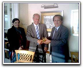 Dr. Prahm and Mr. Madhavan Nair