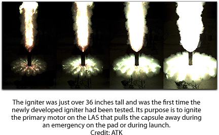 ATK abort motor test firing