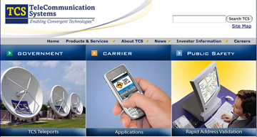 TCS homepage