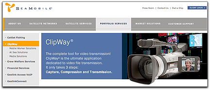 SeaMobile ClipWay page