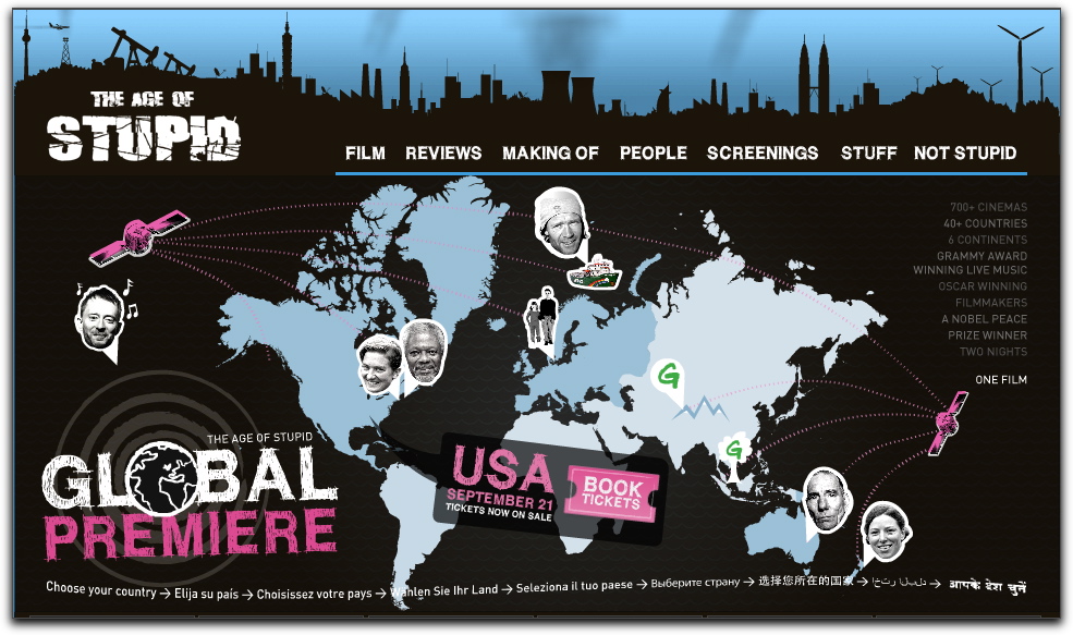 Age Of Stupid homepage