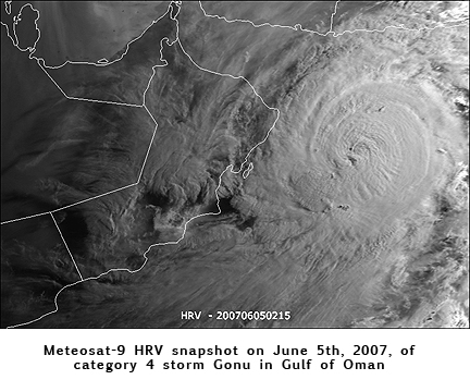 Eumetsat's Meteosat-9 Oman coast photo