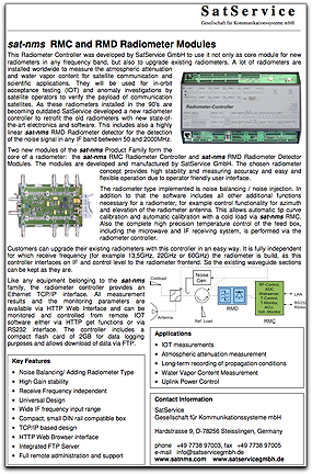 SatService Radiometer brochure