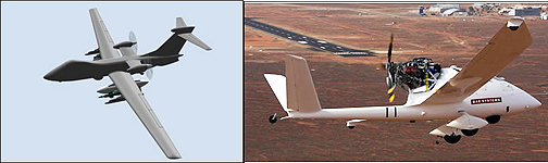 MANTIS + HERTI UAS in flight