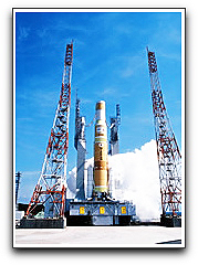 JAXA H-11B engine test firing