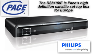 Pace + Philips logos + STB