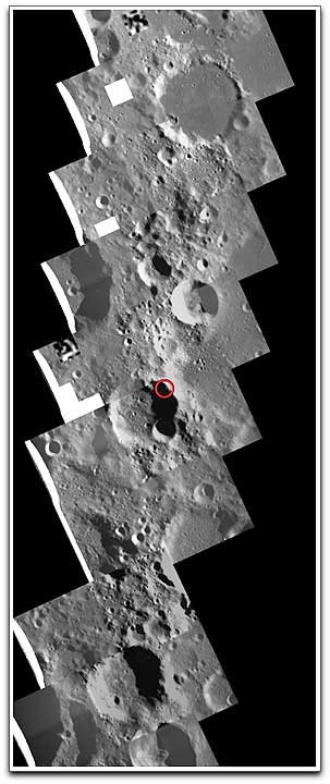 SMART-1 mosaic Kaguya landing