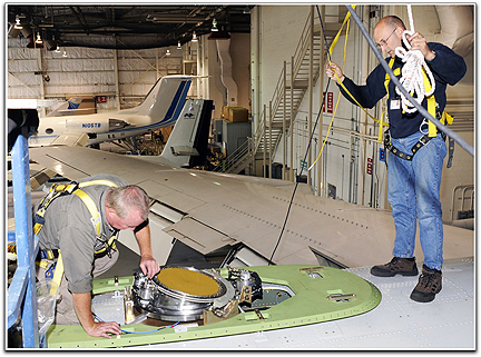 EHF antenna installation USAF