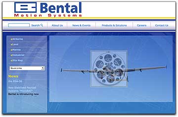 Bental Industries homepage