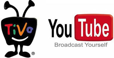 TiVo + YouTube logos