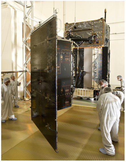 GEO-1 solar array deployment