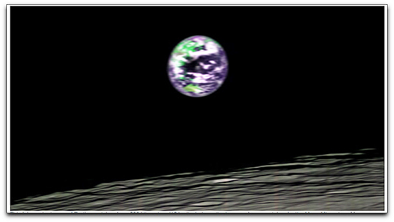 Chandrayaan-1 spectrograph of Earth