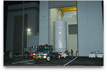 NASA's Kepler in protective container