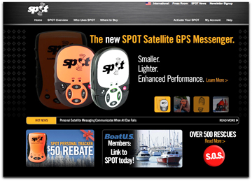 SPOT homepage