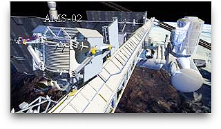 AMS-02 on ISS Truss