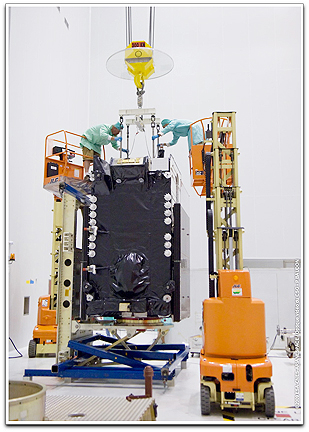 Optus D3 satellite @ Spaceport S5 facility
