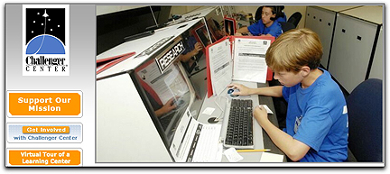Challenger Center homepage banner