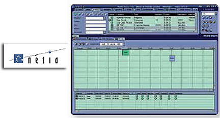 Netia logo + Radio-Asssit 7.5 screen