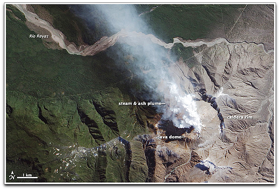 Chaitén volcano (NASA EO-1)