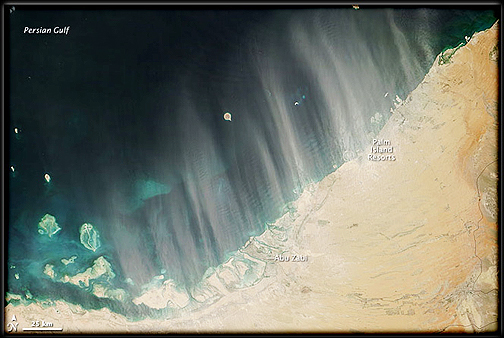 UAE dust storms (NASA)