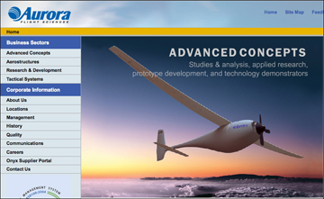 Auorora homepage banner