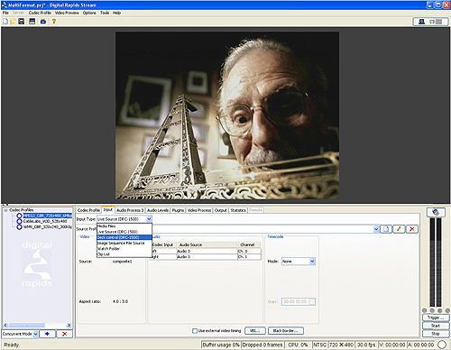 Digital Rapids' StreamPro screen shot