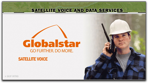 Globalstar homepage (satvoice + data image)