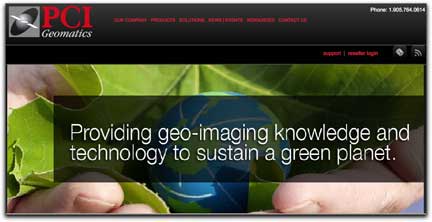 PCI Geomatics homepage