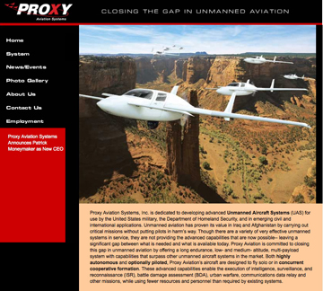 PROXY Aviation homepage