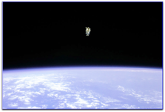 Untethered astronaut STS 41-B NASA