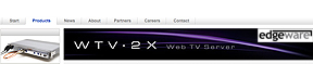Edgeware WTV server page