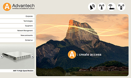 Advantech Wireless homepage