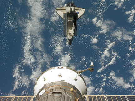 Shuttle shoving off