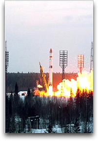 Cyclone-3 rocket launch (Russia)